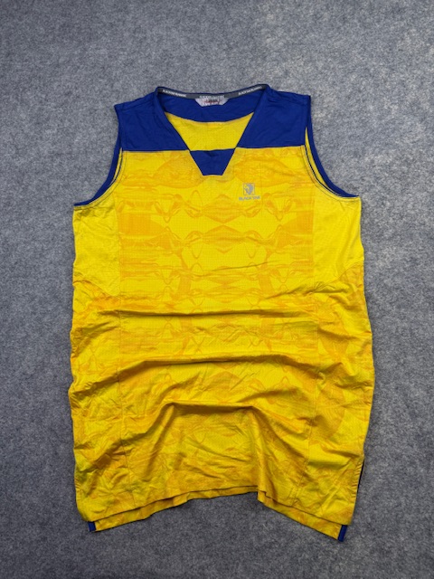 Black Yak Running "Ultimate" Performance Athletic Tank Top - Yellow & Blue | Size L Black Yak Running "Ultimate" Performance Athletic Tank Top - Yellow & Blue | Size L
