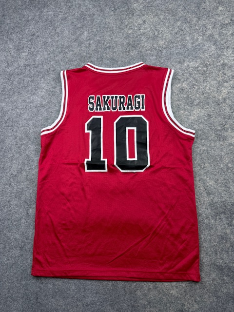 Slam Dunk Shohoku High Hanamichi Sakuragi #10 Anime Basketball Jersey Tank Top - Red | Size L Slam Dunk Shohoku High Hanamichi Sakuragi #10 Anime Basketball Jersey Tank Top - Red | Size L - Image 2