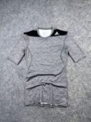 Adidas Techfit Climalite Athletic Short Sleeve Compression Shirt Base Layer - Heather Grey & Black | Size L