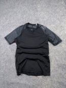 Adidas Techfit Climacool Athletic Short Sleeve Compression Shirt Base Layer - Black & Striped Grey | Size XL