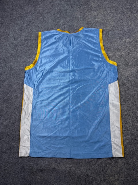 Pre-Loved Reebok NBA Denver Nuggets Basketball Jersey Tank Top - Powder Blue & Yellow/White | Size L Pre-Loved Reebok NBA Denver Nuggets Basketball Jersey Tank Top - Powder Blue & Yellow/White | Size L - Image 4