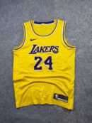 Nike NBA Los Angeles Lakers Kobe Bryant #24 Swingman Basketball Jersey - Gold & Purple | Size XL