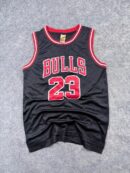 Authentic Pre-Loved Chicago Bulls Michael Jordan #23 Basketball Jersey Tank Top - Black & Red | Size M