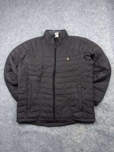 The Redface Lightweight Goose Down Insulated Puffer Jacket - Charcoal Black | Size XXL