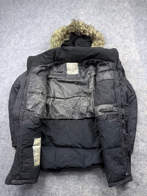 Roadsign Retro Mountain Premium Urban Outdoor Heavy Winter Parka Jacket - Charcoal Melange Grey | Size L Roadsign Retro Mountain Premium Urban Outdoor Heavy Winter Parka Jacket - Charcoal Melange Grey | Size L - Image 5