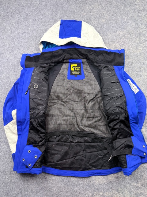 Carve Sport Technical Waterproof Ski & Snowboard Winter Jacket - Blue, White & Black | Size S Carve Sport Technical Waterproof Ski & Snowboard Winter Jacket - Blue, White & Black | Size S - Image 5