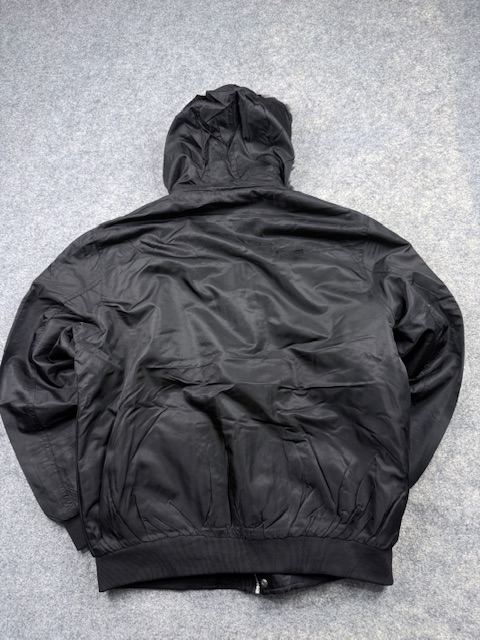 Leduntino Classic Fur-Trim Hooded Sherpa-Lined Winter Bomber Jacket - Black | Size XXL Leduntino Classic Fur-Trim Hooded Sherpa-Lined Winter Bomber Jacket - Black | Size XXL - Image 6