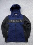 Kappa Italia 2-in-1 Convertible Quilted & Fleece Hybrid Winter Jacket / Vest - Navy Blue & Black | Size XL