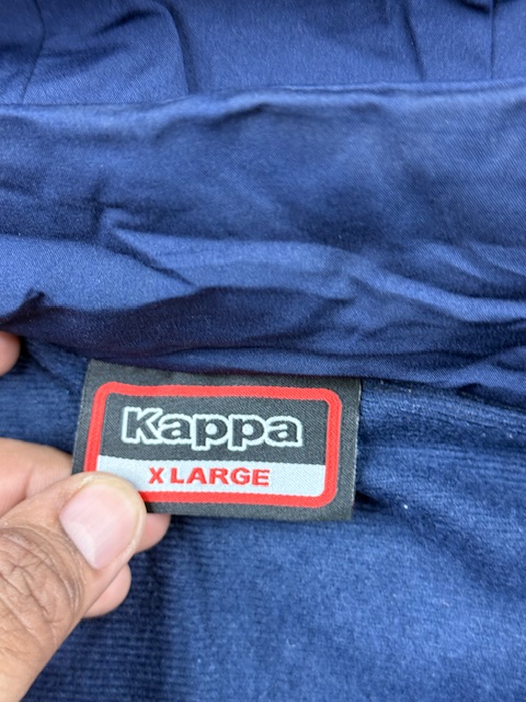 Kappa Italia 2-in-1 Convertible Quilted & Fleece Hybrid Winter Jacket / Vest - Navy Blue & Black | Size XL Kappa Italia 2-in-1 Convertible Quilted & Fleece Hybrid Winter Jacket / Vest - Navy Blue & Black | Size XL - Image 6