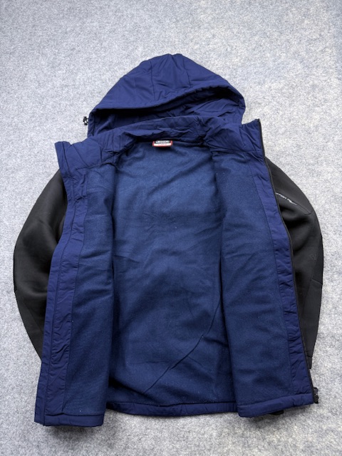Kappa Italia 2-in-1 Convertible Quilted & Fleece Hybrid Winter Jacket / Vest - Navy Blue & Black | Size XL Kappa Italia 2-in-1 Convertible Quilted & Fleece Hybrid Winter Jacket / Vest - Navy Blue & Black | Size XL - Image 5