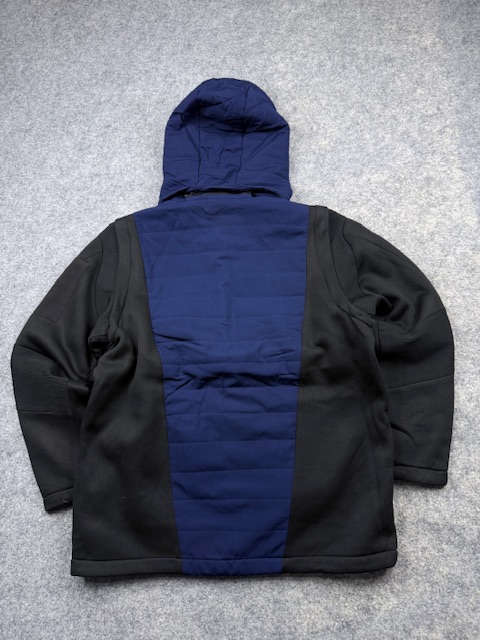 Kappa Italia 2-in-1 Convertible Quilted & Fleece Hybrid Winter Jacket / Vest - Navy Blue & Black | Size XL Kappa Italia 2-in-1 Convertible Quilted & Fleece Hybrid Winter Jacket / Vest - Navy Blue & Black | Size XL - Image 8