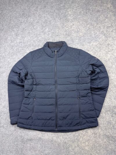PAT Women's Ultra Warm Lightweight Quilted Down Jacket - Dark Navy Blue | Size L