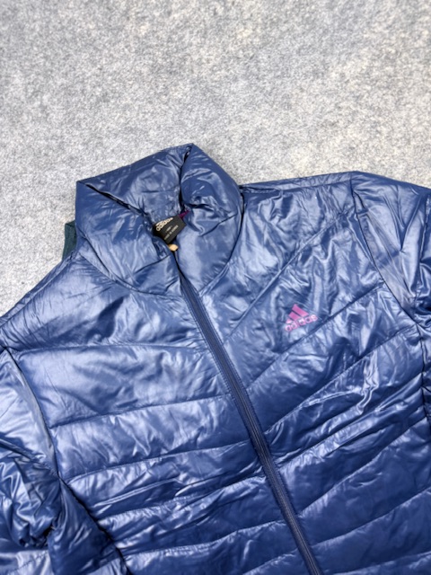 Adidas Vintage Puffer Winter Jacket - Navy Blue | Size L Adidas Vintage Puffer Winter Jacket - Navy Blue | Size L - Image 2
